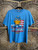 Vintage Speed Limit 70 Top Duck Military Graphic Blue T-Shirt Size X-Large XL