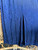 Vintage 90s Y2K Top This Navy Blue Floral Slinky Maxi Dress Women's Size Medium