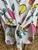 Vintage S.S. Sails Fruit Doodles Tie Front Button Down Shirt Women's Size Small