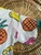 Vintage S.S. Sails Fruit Doodles Tie Front Button Down Shirt Women's Size Small