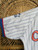 Starter Chicago Cubs White Blue Pinstripe Jersey Size Large