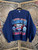 Vintage 90s 1991 Jerzees Atlanta Braves National League Champions Navy Blue Crewneck Sweatshirt Size Large