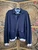 Vintage Tommy Hilfiger Navy Blue Button Up Heavy Knit Shirt Size Medium