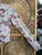 Y2K Originality Butterfly Mesh Long Sleeve Cropped Women's Top Size Medium