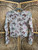 Y2K Originality Butterfly Mesh Long Sleeve Cropped Women's Top Size Medium