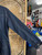 Vintage 90s Y2K FUBU Dark Wash Denim Women's Jumpsuit Size 15/16