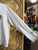 Y2K Aeropostale Felt Stitched Streetwear Beige Hooded Sweatshirt Size X-Small