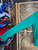 Vintage Y2K Nike Athletic Dept. Green & Grey Satin Hood Zip Up Sweatshirt Women's Size X-Large