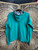 Vintage Y2K Nike Athletic Dept. Green & Grey Satin Hood Zip Up Sweatshirt Women's Size X-Large