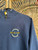 Vintage 80s 90s Champion Notre Dame University Irish Navy Blue Mock Neck Zip Hooded Sweatshirt Size Large