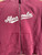 Y2K Abercrombie Stitched Dark Pink Full Zip Hooded Sweatshirt Size Women's Large