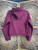 Y2K Abercrombie Stitched Dark Pink Full Zip Hooded Sweatshirt Size Women's Large