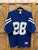Logo 7 NFL Indianapolis Colts Marshall Faulk #28 Blue Jersey Size Large