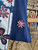 Vintage Y2K Custo Barcelona Blue A-Symmetrical Floral T-Shirt Women's Size Medium