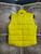 Vintage Y2K Tommy Jeans Canary Yellow Bubble Puffer Vest Size Large