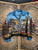 Vintage Artscapes City Scene Printed Button Up Jacket Women's Size Medium