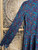 Vintage Sears "The Shirtdress" Teal Paisley Long Sleeve Dress Women's Size 10