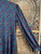 Vintage Sears "The Shirtdress" Teal Paisley Long Sleeve Dress Women's Size 10