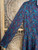 Vintage Sears "The Shirtdress" Teal Paisley Long Sleeve Dress Women's Size 10
