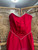 Vintage 80s Flirtations ILGWU Sweetheart Red Sleeveless Dress Size Small-Medium
