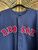 Vintage True Fan MLB Boston Red Sox Tricolor Baseball Jersey Size Large