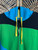 Y2K Volcom Aqua Green Black Tricolor Full Zip Hooded Sweatshirt Size X-Large XL