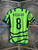 DS Adidas Arsenal FC Martin Ødegaard #8 Neon Green Wavy Soccer Jersey Men's Size Medium