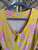 Vintage 90s Y2K Ningis Cherry Blossom Yellow Women's Blouse Size Medium