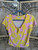 Vintage 90s Y2K Ningis Cherry Blossom Yellow Women's Blouse Size Medium