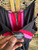 Vtg Y2K Bisou Bisou Pink Black Ruched Tank Top Women's Size Small