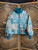 Vintage Nelli Quilted Blue Brown Full Zip Women's Jacket Size Women's Medium
