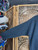 Vintage Y2K North West Blue Sun & Moon 100% Cotton Knit Black Crewneck Sweatshirt Size OSFA