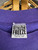 Vintage 80s 90s FREEZE "Nasty" Purple Cropped Crewneck Sweatshirt Size OSFA