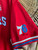 Vintage Nike Philadelphia 76ers NBA Red Button-Up Jersey Size X-Large