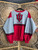 Vintage Midwest Embroidery Indiana University IU Hoosiers Pullover Red Tricolor Crewneck Size X-Large