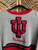 Vintage Midwest Embroidery Indiana University IU Hoosiers Pullover Red Tricolor Crewneck Size X-Large