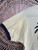 Vintage The Knits Miami Beach, Florida Pale Yellow V-Neck Ringer T-Shirt Size Large