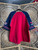 Y2K NASCAR Mark Martin Jr. #6 Valvoline Red Navy Blue Button Up Jersey Size X-Large XL