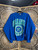 Vintage 90s Nutmeg Mills Seattle Seahawks NFL Royal Blue Crewneck Sweatshirt Size Large