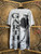 Vintage 90s Y2K Garth Brooks  AOP Black & White T-Shirt Size OSFA