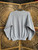 Vintage 90s Y2K USA Player Sportswear Indiana University IU Hoosiers Grey Knit Crewneck Sweatshirt Size Medium