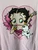 Vintage Y2K 2003 Betty Boop & Pudgy Breakthrough Heart Light Pink T-Shirt Size Large