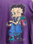 Vintage 90s 1994 Betty Boop Oversized Graphic Purple T-Shirt Size Large L