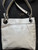Vintage Y2K 2012 Coach Ashley #F17605 Pleated Pearlescent Ivory Leather Convertible ShoulderBag