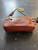 Y2K Coach Flight #25362 Cognac Brown W/ Brass Chain Crossbody Bag