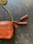 Y2K Coach Flight #25362 Cognac Brown W/ Brass Chain Crossbody Bag