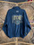 Vintage Logo Athletic University Of Notre Dame ND Fighting Irish Embroidered Navy Blue Full Zip Windbreaker Size Large