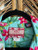 Vtg 90s RJC Pink Hibiscus Blue Floral Button Down Hawaiian Shirt Size XL