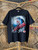 Vintage Y2K True Fan Cincinnati Reds Baseball Graphic Black T-Shirt Size Large