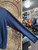 Y2K Aeropostale Athletics Felt Stitched Navy Blue Hooded Sweatshirt Size Medium M